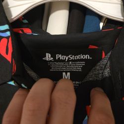 Playstation button up shirt
