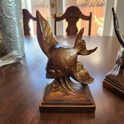 Dodge Beta Fish Bronze Bookends