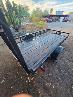 5x10 Utility Trailer with Wood Deck