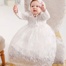 Baptism Dress /vestido de Bautizo 3-6m