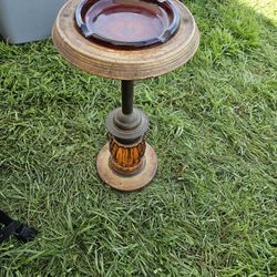 60's Amber Cigar Ashtray 