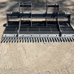 Skid Steer Land Leveler Grading Attachment