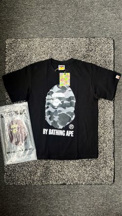 Black Bape camo big ape head t-shirt