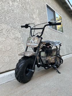 Realtree Gas Powered 105cc Camo Power Ride-On Mini Bike , Off Road Gas Powered Motor Bike For Kids And Adults
