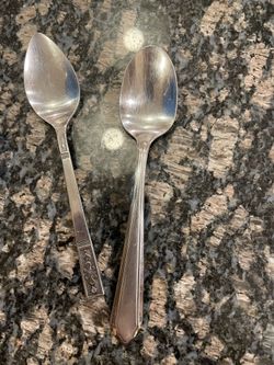 Vintage Spoons Hampton Silver Smith and Interpur Stainless Steal Japan
