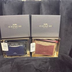 REDUCED ✅Coach Wristlets Authentic New In Box!