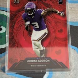 "Red Shimmer" Jordan Addison 1/1- ($65)