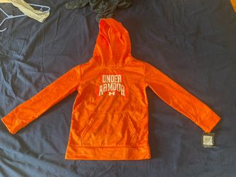 NWT Orange Kid Under Armour Hoodie