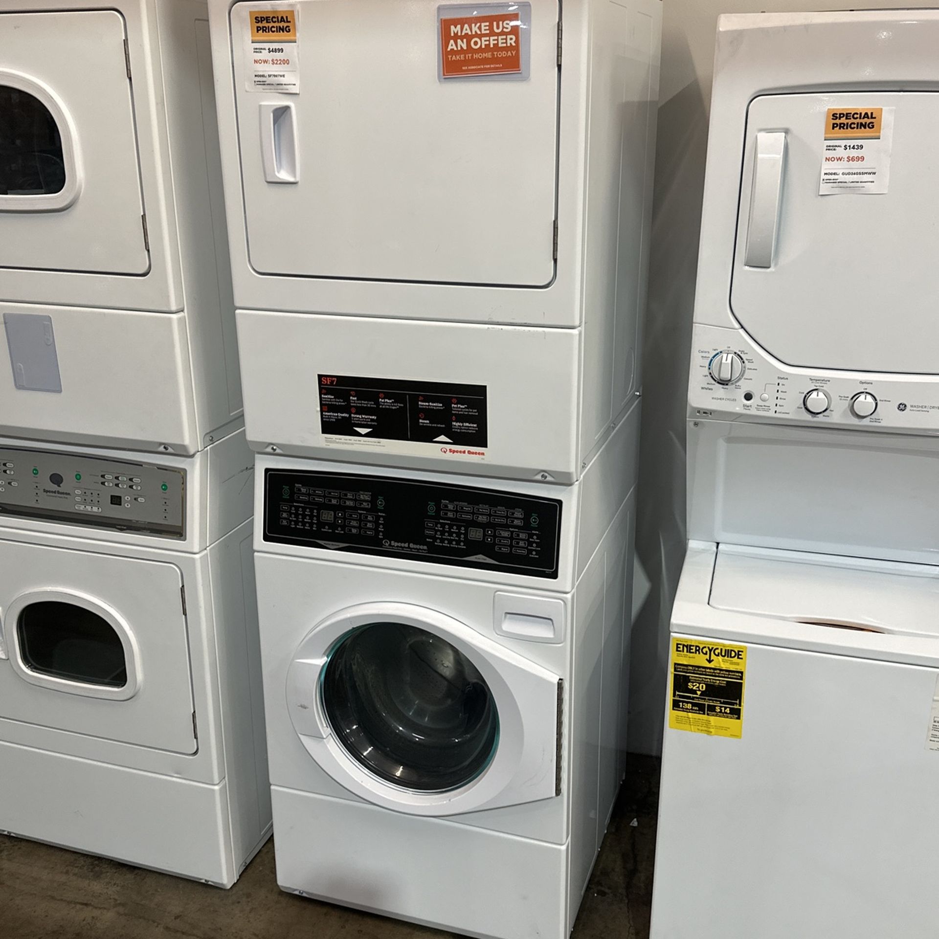SPEED QUEEN WASHER / DRYER PAIR - MUST BUY PAIR