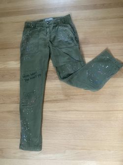 👖Zara Basic Jeans Pants  Multicolor Paint Splatter