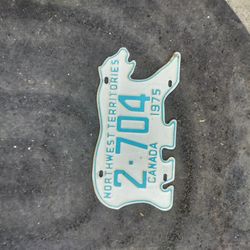 Vintage license plate