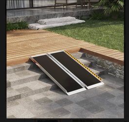 ORFORD Non Skid Wheelchair Ramp 4FT, Threshold Ramp