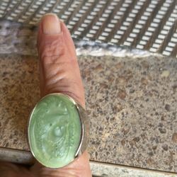 This is Sterling silver wide band ring