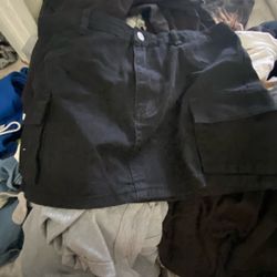Black Denim Skirt