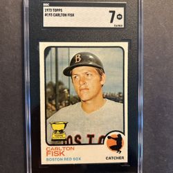 Vintage 1973 Topps #193 Carlton Fisk Rookie Cup 1st Solo Card. Negotiable 