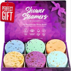 Brand New Shower Steamers Aromatherapy - Christmas Gifts for Women and Stocking Stuffers for Adults and Teens. Box of 6 Premium Self Care Shower Bombs
