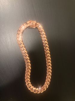 Rose gold cuban