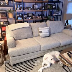 Light gray 3 seater couch/sofa