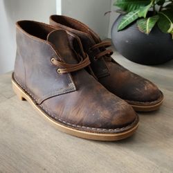 Clark's Mens Boots Brown Size 8