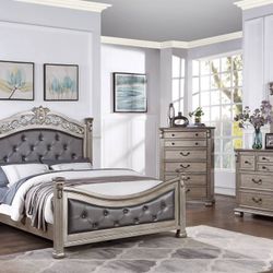 Queen Size Frame And Mattress