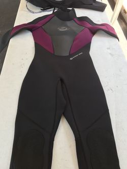 Girls deep see wet suit