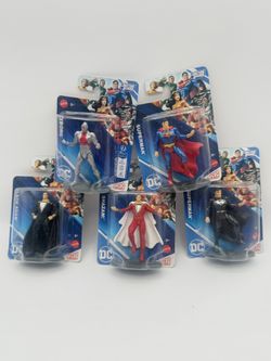 Mattel 5 DC Justice League Micro Collection 3” Action Figures/ Cake Toppers