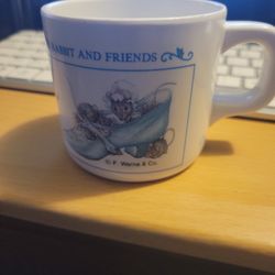 Vintage Childs Eden Peter Rabbit & Friends Cup Mug Melamine Plastic Baby Mice