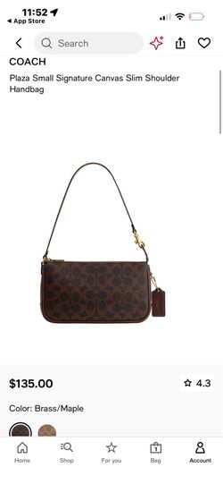 Coach Plaza Signature Canvas Handbag