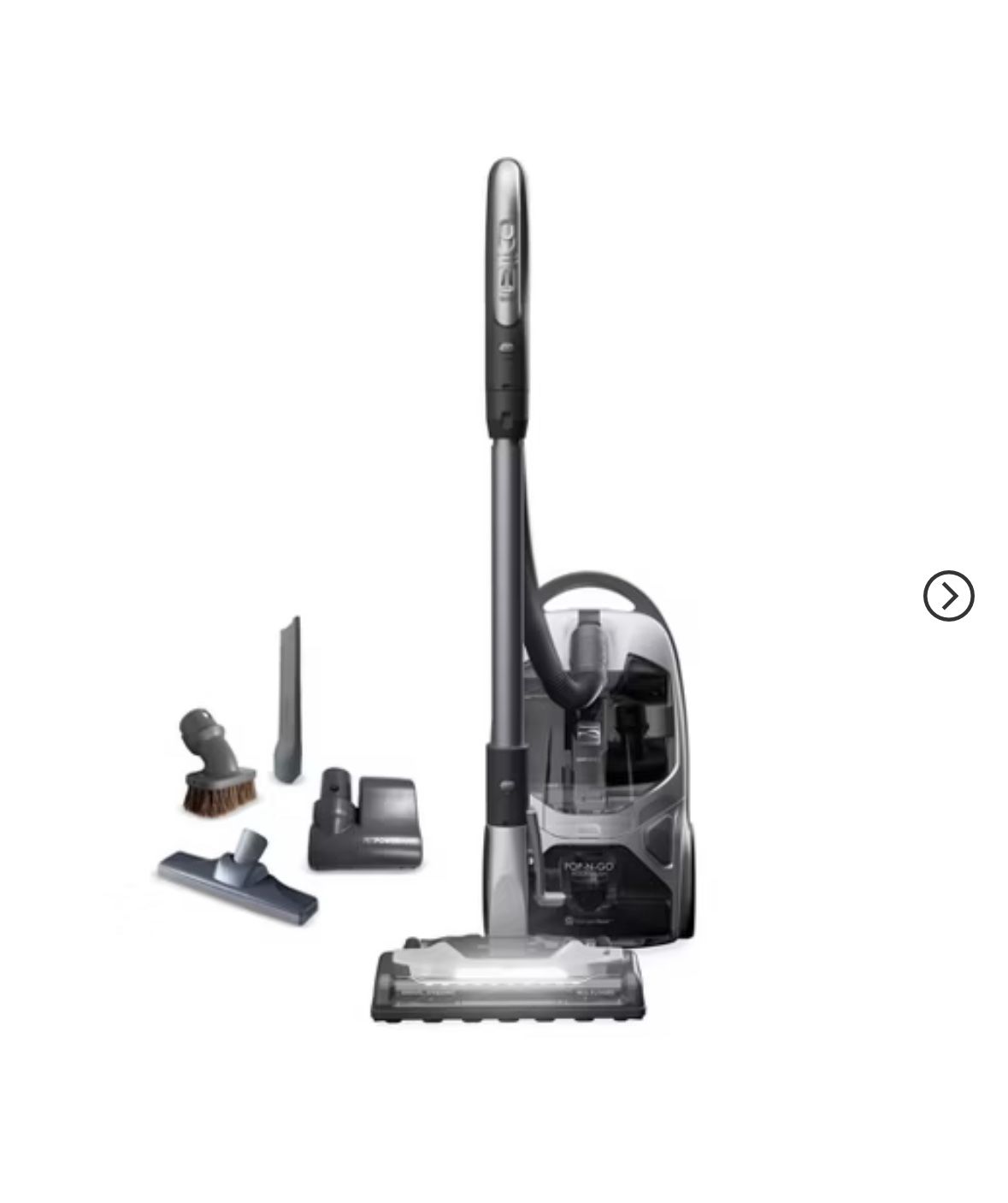Kenmore 600 Series Bagged Canister Vacuum BC4030: HEPA Filter, Pet Hair Pick Up, 360° Swivel, Telescoping Handle, 26' Cord