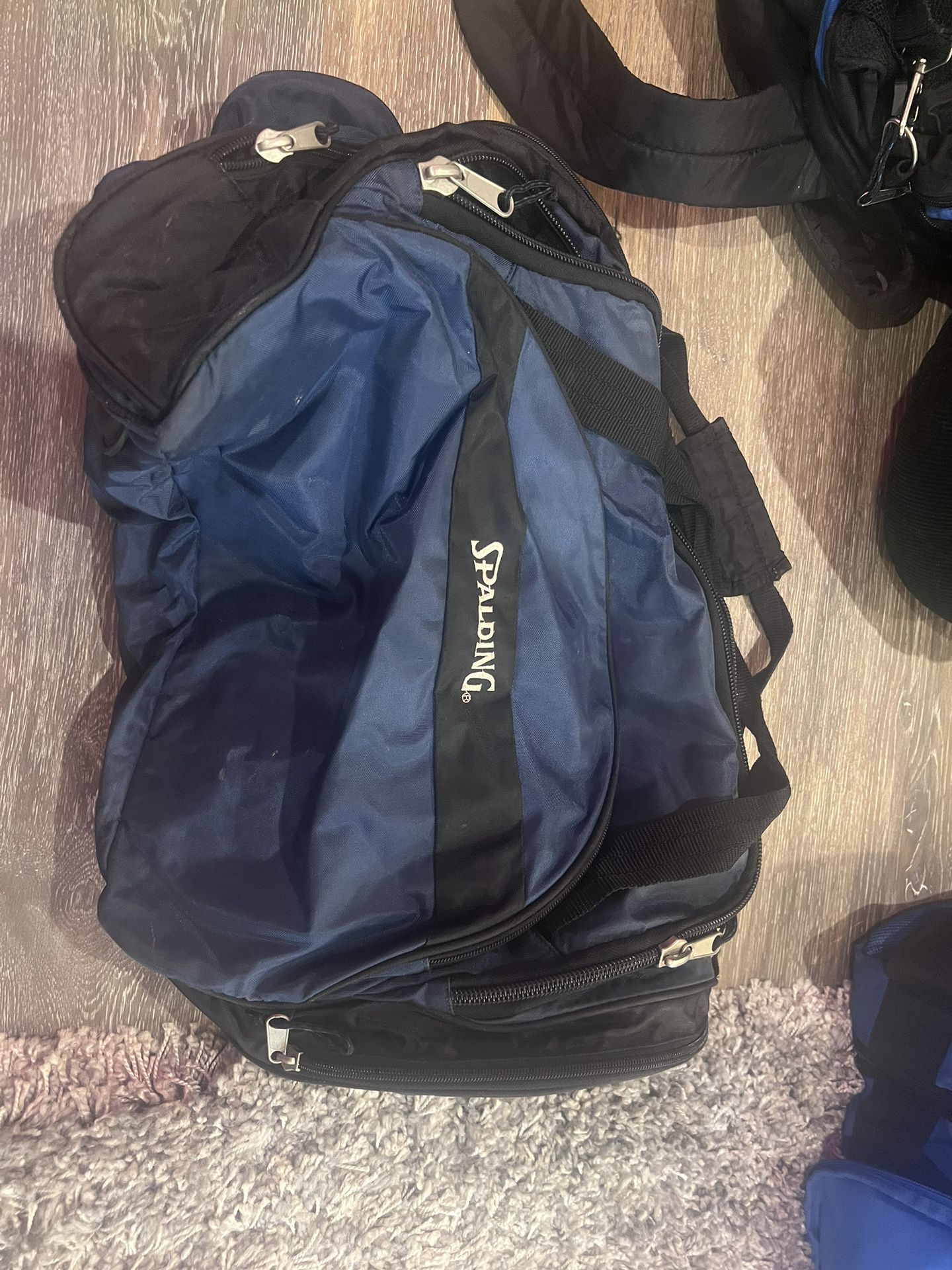 Spaulding Navy Blue Duffle Bag Large 