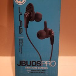 JLAB JBUDS PRO Black Signature Earbuds With Universal Mic + Track Control 