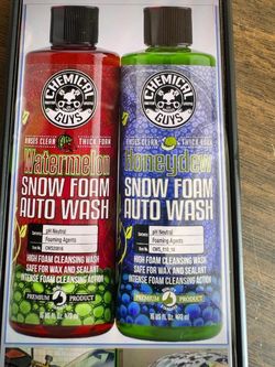 Foam soap for car washing and paint care