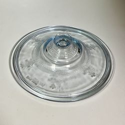 VINTAGE Fire-King Philbe Sapphire Blue Round Dish Lid