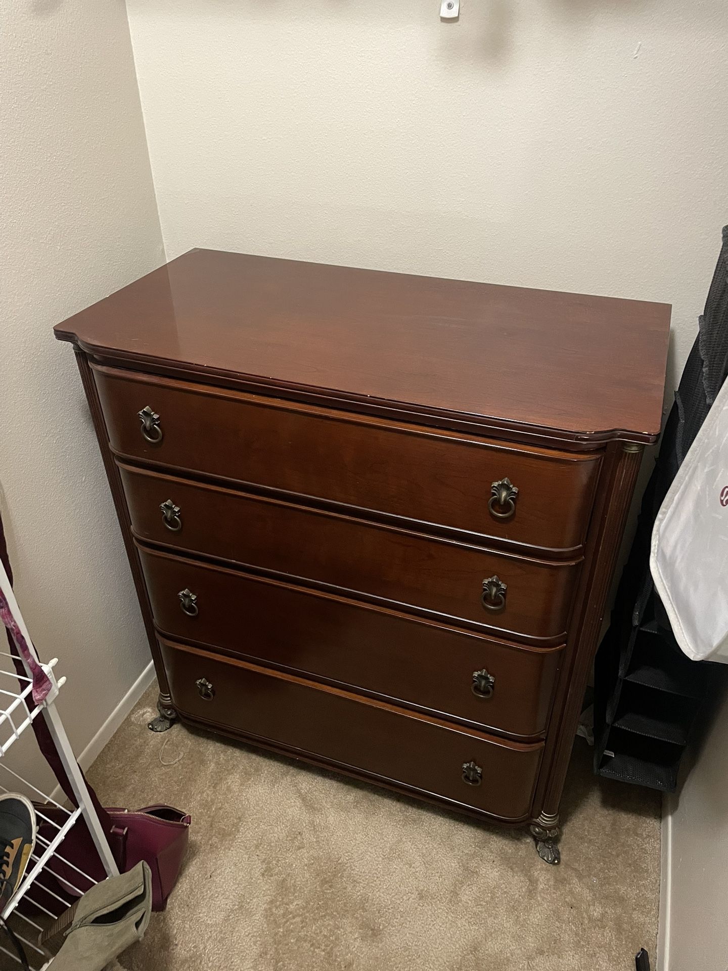 Vintage Wooden Dresser And Nightstand