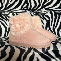 Girls Pink Winter Boots - Size 3