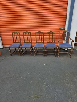 Vtg. Northwest Chair Co set of 5 Chairs