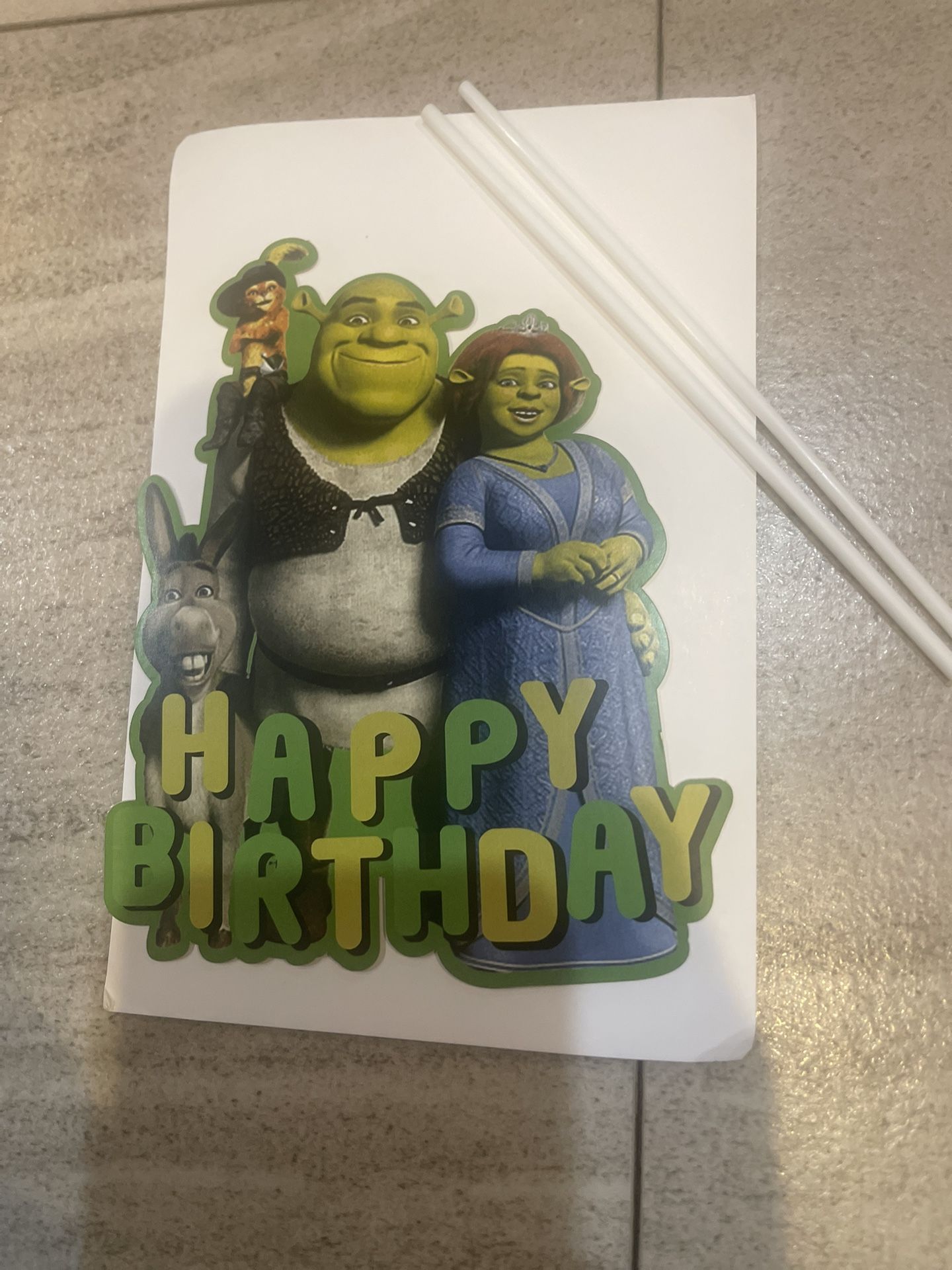 Shrek Cake topper