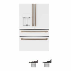 Luxury Cafe Kitchen Appliance Suite | White & Brushed Gold | New