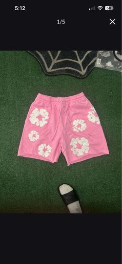 Denim Tear Shorts Pink