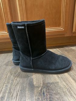 Bearpaw Black Suede Short Boots