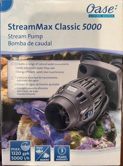 Wavemaker OASE StreamMax Classic 5000 Pump 1320 GPH for fish tank aquarium