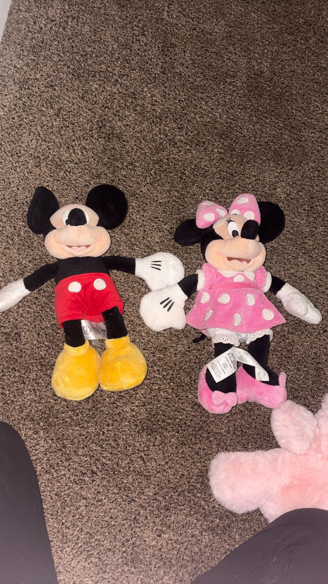 mickey and minnie disney stuffed animals