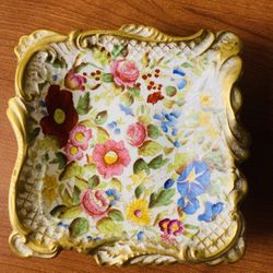 Hammersley Bone China Dish Gold Trim