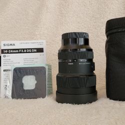 Sigma 14-24mm F2.8. For SONY Mirrorless Cameras 