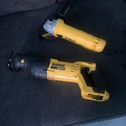 Dewalt Sawzall New $100 / And Dewalt Grinder New $90 
