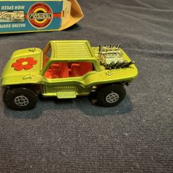 Vintage Matchbox Lesney Superfast No 13 Baja Buggy Volkswagen Green With Orange Interior With Original Box