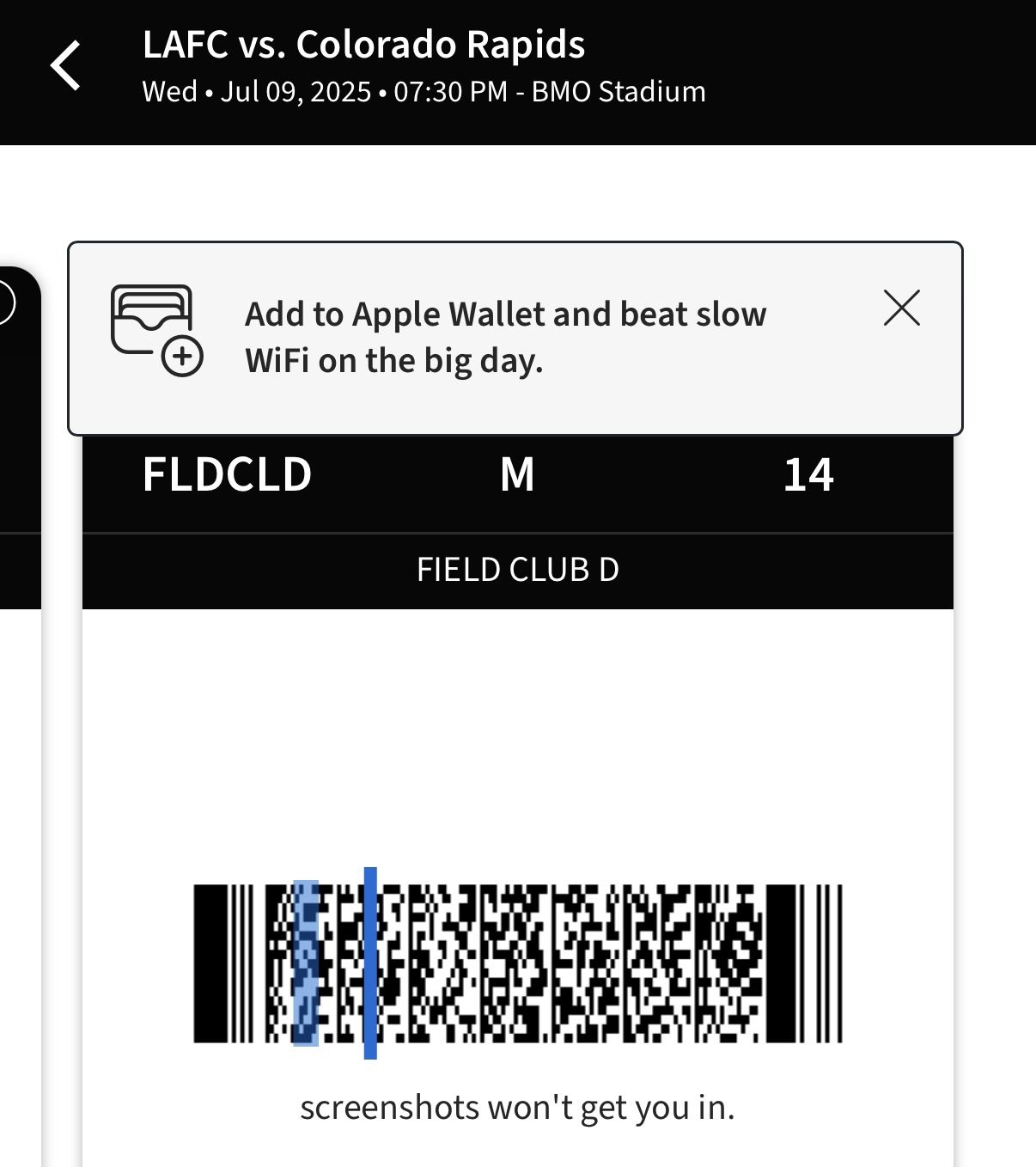 LAFC Ticket