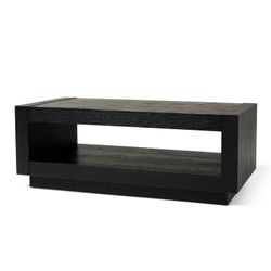 *Brand New* Maven Lane Artemis Contemporary Wooden Coffee Table, Refined Black
