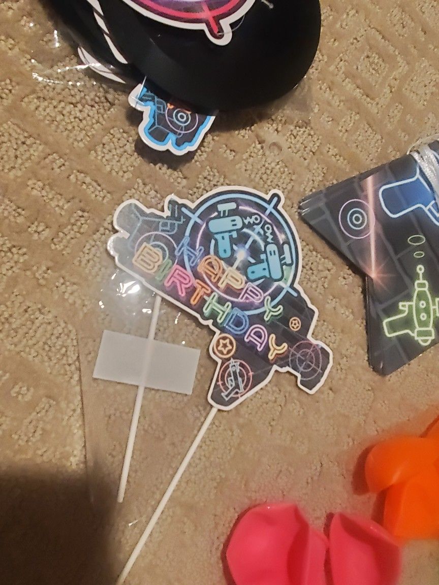 Laser Tag Themed Party Decor