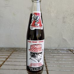 Paul “Bear Bryant Historical Coke Bottle 